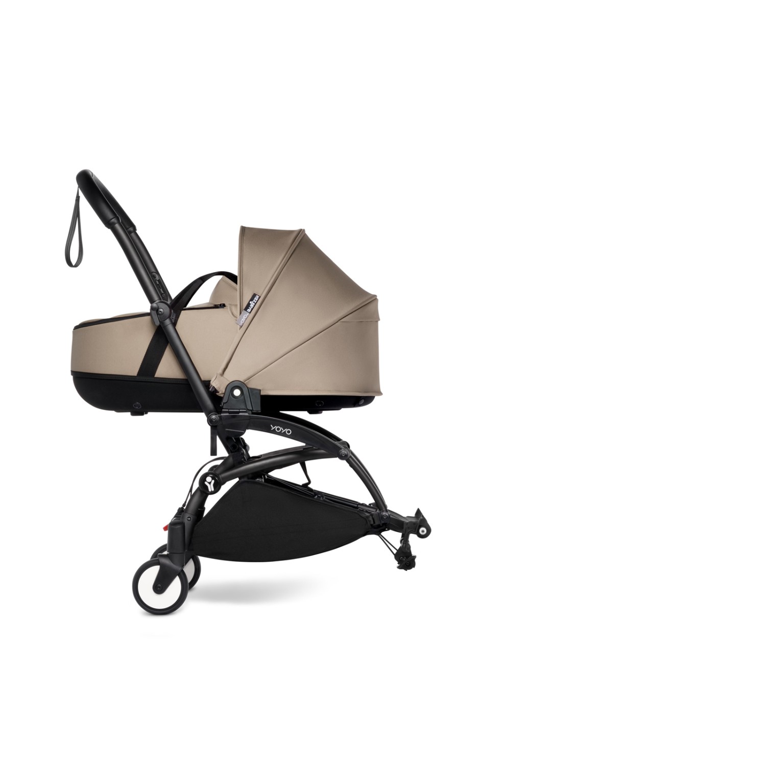 BABYZEN YOYO Connect Bassinet + Adapters Black Frame | Taupe